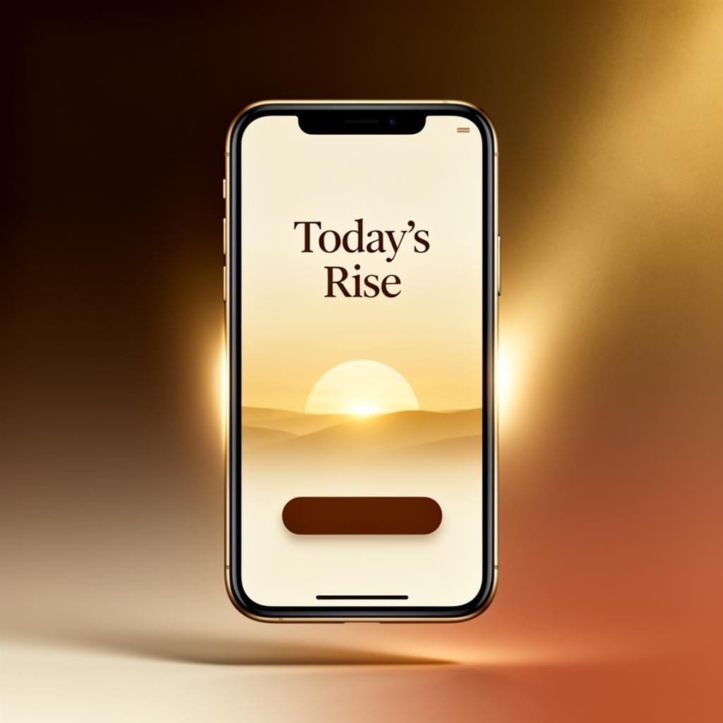 Lingueer mobile app preview showing Today's Rise screen